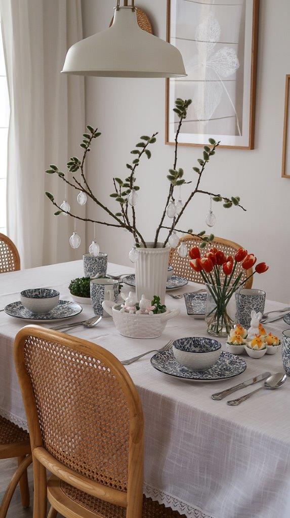 Aranżacja wielkanocnego stołu w stylu „cichego luksusu”